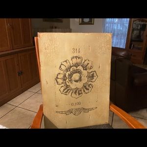 Aidan Gray retired wood painting . 18x25